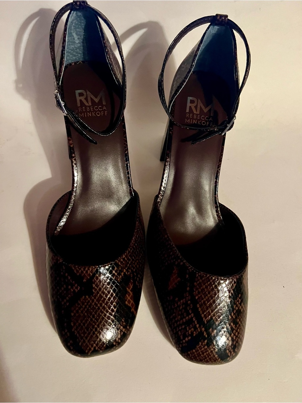 Rebecca Minkoff Katerin Heels feat Square Closed Toe with a Block Heel Size 10